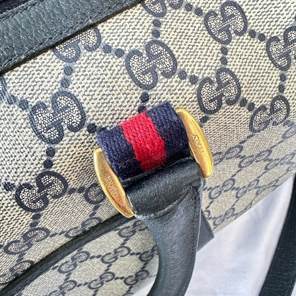 GUCCI GG Canvas Sherry Line Vintage Boston Bag Authentic - Picture 6 of 15